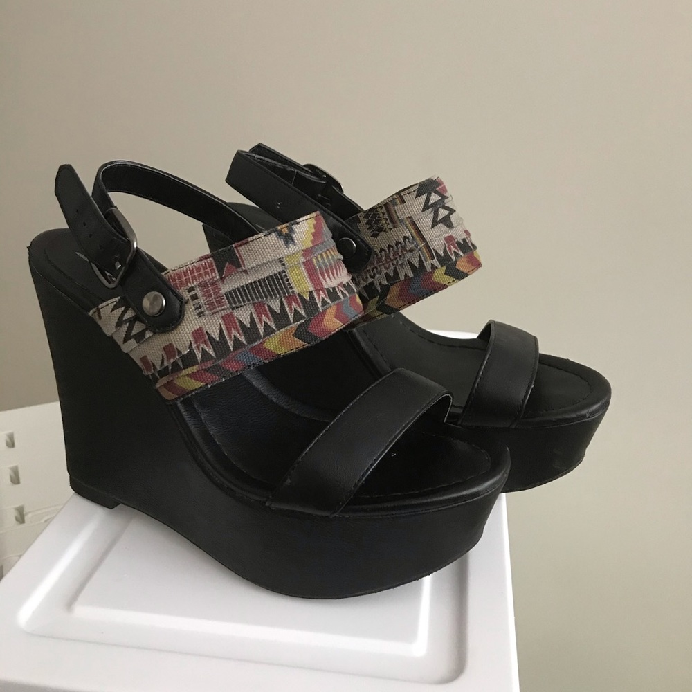 Soda Wedge Sandals